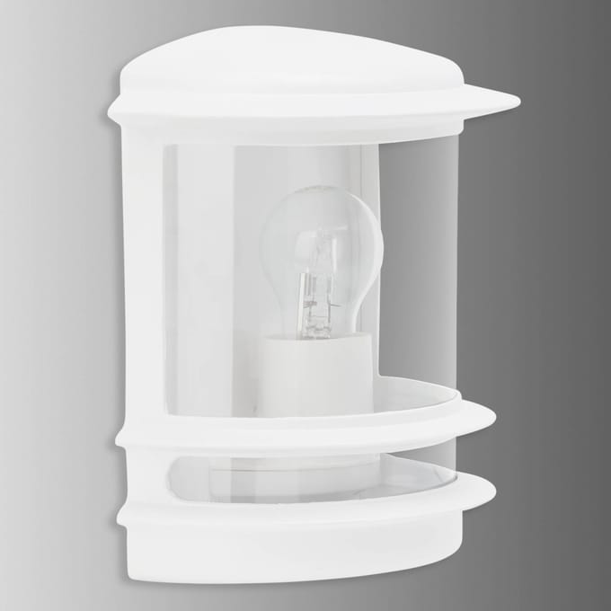 Brilliant Elegant ontworpen buitenwandlamp Hollywood wit