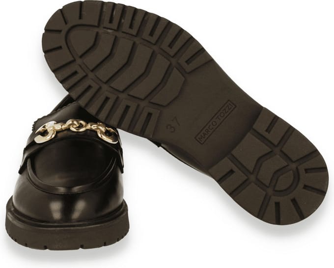 Marco Tozzi Dames Mocassin Black | Zwart | Maat: 38