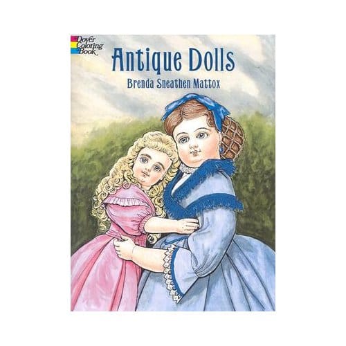 Antique Dolls Colouring Book - B. Mattox