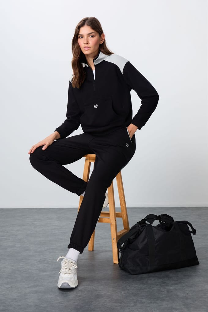 Kleurblock Fleece Trainingspak Set