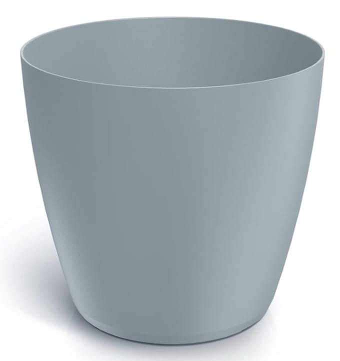 Prosperplast Mate - Bloempot - Lichtgrijs - 17,8 cm Diameter - 16,4 cm Hoogte