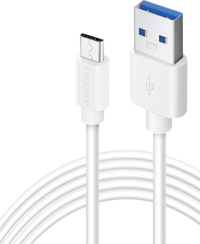 Olesit Type-C USB C 2 Meter Fast Charge 2.4A - Oplaadkabel - Veilig laden - Data Sync & Transfer - Wit