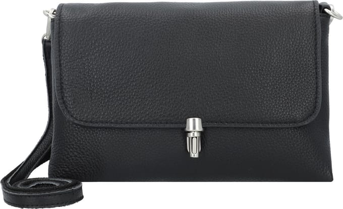 FREDsBRUDER Leren Schoudertas Sha Na Na Shoulderbag Black Zwart