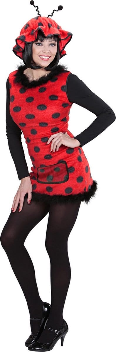 Lieveheersbeestje kostuum dames pluche - Maat S