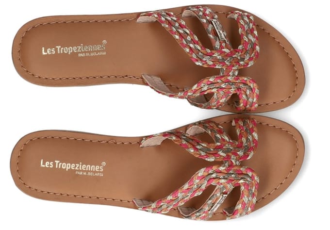 Les Tropeziennes Dames Slipper Chamia Kaki/multi | Maat: 40