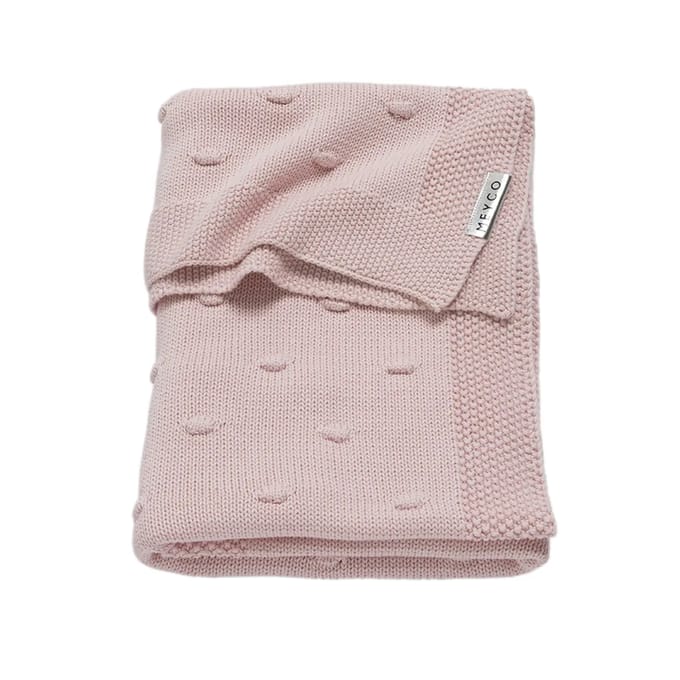 Meyco Baby Knots wiegdeken - pink - 75x100cm - 1.0 TOG
