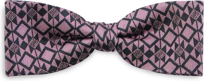 We Love Ties - Strikken - Strik Dressed - Aztec - marineblauw / roze