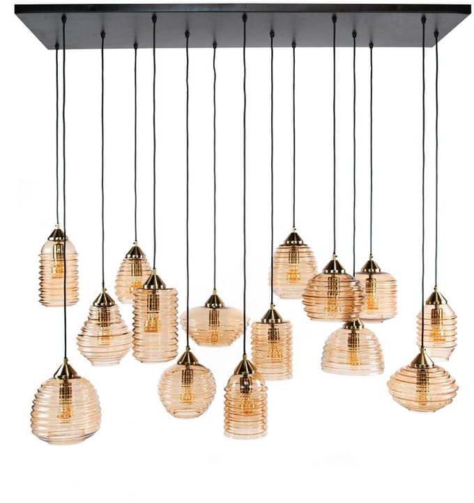 AnLi Style Hanglamp 5+5+5 rib glass