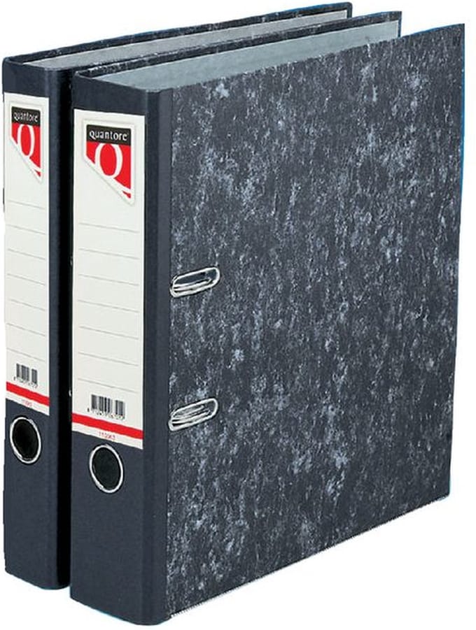Ordner quantore a4 80mm karton gewolkt | 20 stuks