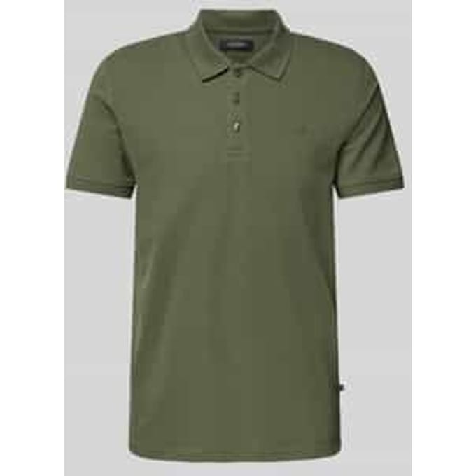 Regular fit poloshirt met korte knoopsluiting, model 'poleo'
