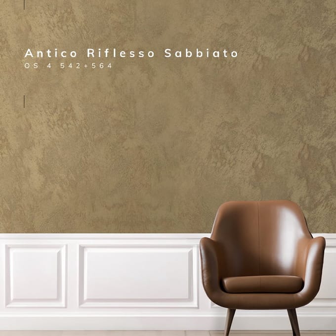 Zand Effect Verf - Decoratieve Muurverf -Sage + gratis professionele kwast