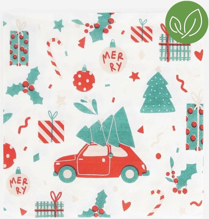 Kerst Servetten | Christmas | Xmas| 20 servetten | 33 x 33 centimeter