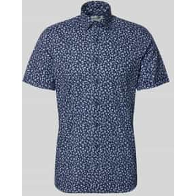 slim fit vrijetijdsoverhemd met florale all-over print