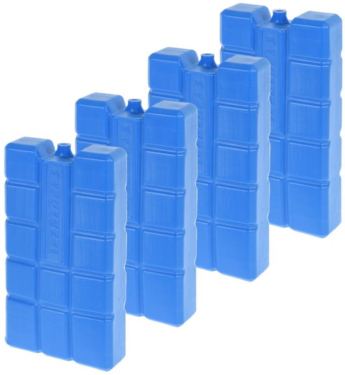 4x Blauwe koelelementen 750 gram - Koelelementen - Koelblokken