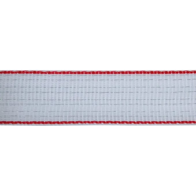 Schriklint 40 mm wit/rood – 200 m | AKO TopLine PLUS (10x0,3 mm TriCOND)