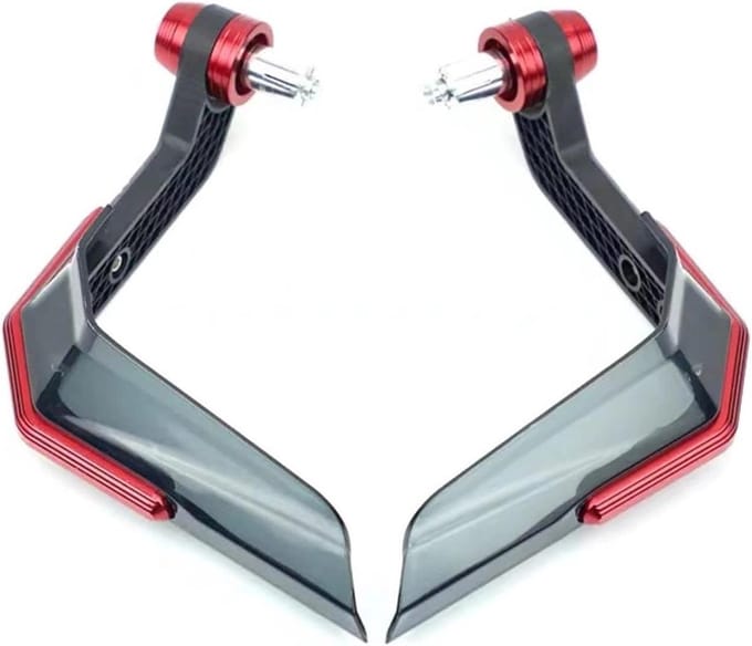 Motorfiets Handkappen - Valbescherming Handgrepen - Bescherming Motor - Aluminiumlegering - 22MM - Rood