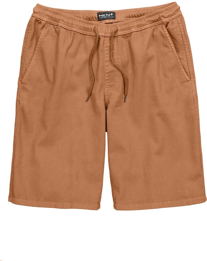 Men Plus - Heren - bermuda FLEXLASTIC® relaxed fit tot 8XL - Kameel - Maat XL