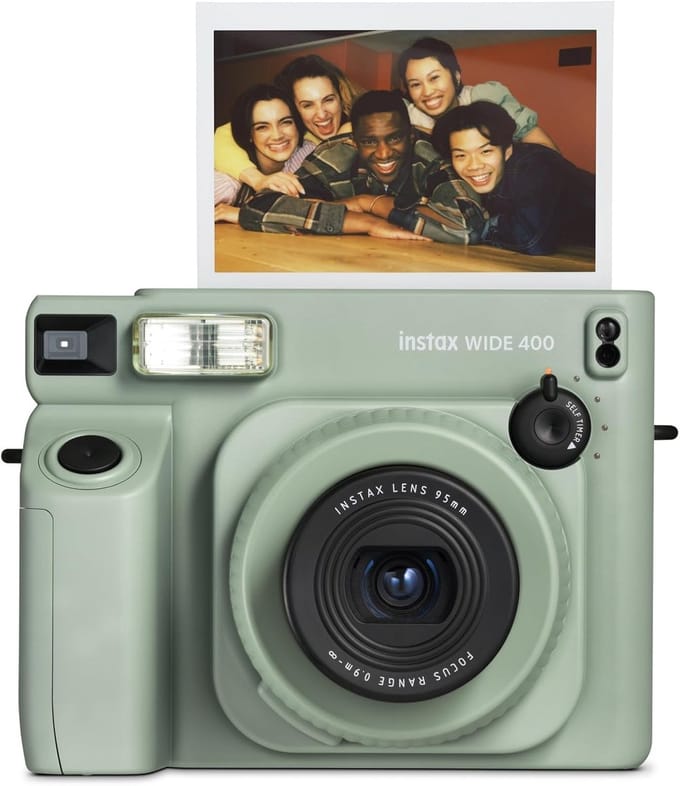 WIDE Formaat Instant Camera met Automatische Belichting en Zelfontspanner