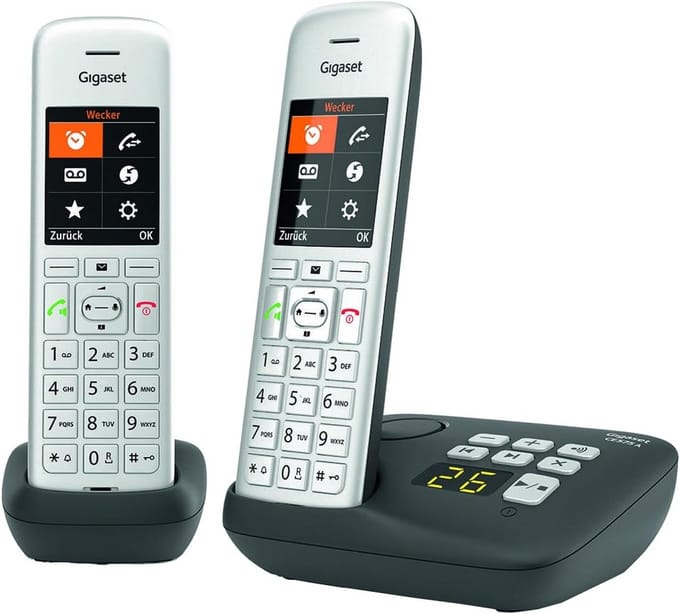 Draadloze DECT Telefoon met Antwoordapparaat - Duo Set (2 Hoornen)