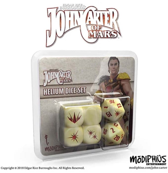 John Carter of Mars RPG: Helium Dice Set - RPG accessoire - Engels - Modiphius Entertainment