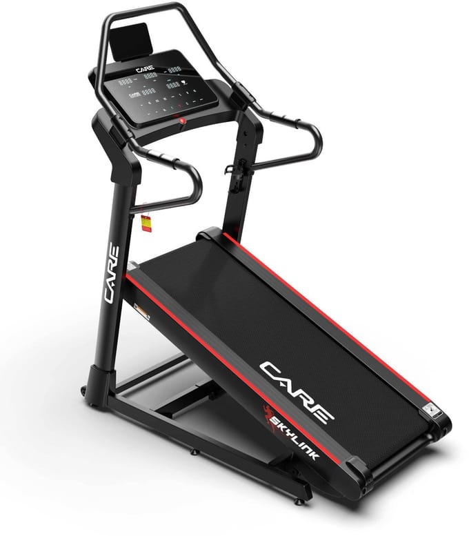 CARE SKYLINK – Loopband – Max. snelheid 13 km/u – 12 programma’s – Gemotoriseerde helling/decline van -5% tot 40% – Thuisgebruik