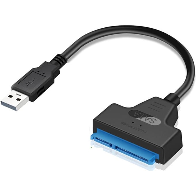 Type C naar SATA Adapter Converter Kabel 22Pin Drive Gratis 2,5  SATA HDD SSD USB 2.0 zwart