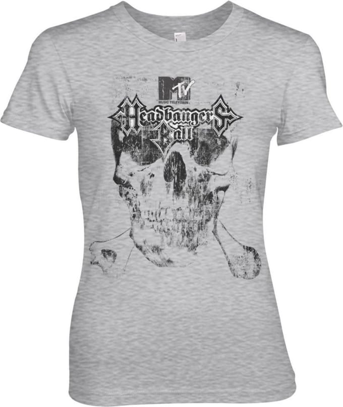MTV Dames Tshirt -S- Headbangers Ball Grijs