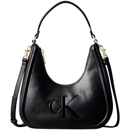 Handtas Calvin Klein Jeans BOLD CK SMALL CRESCENT BAG