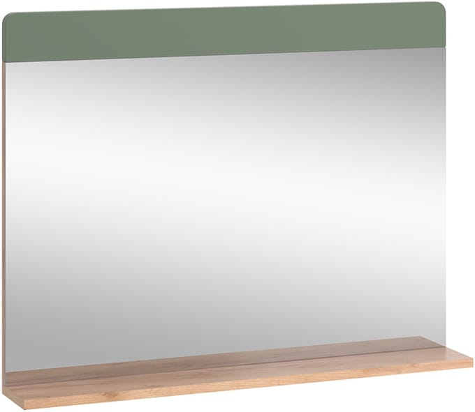 Vicco Izan Badkamerspiegel – 80.1 x 62 cm met Aböage Groen/gouden eik