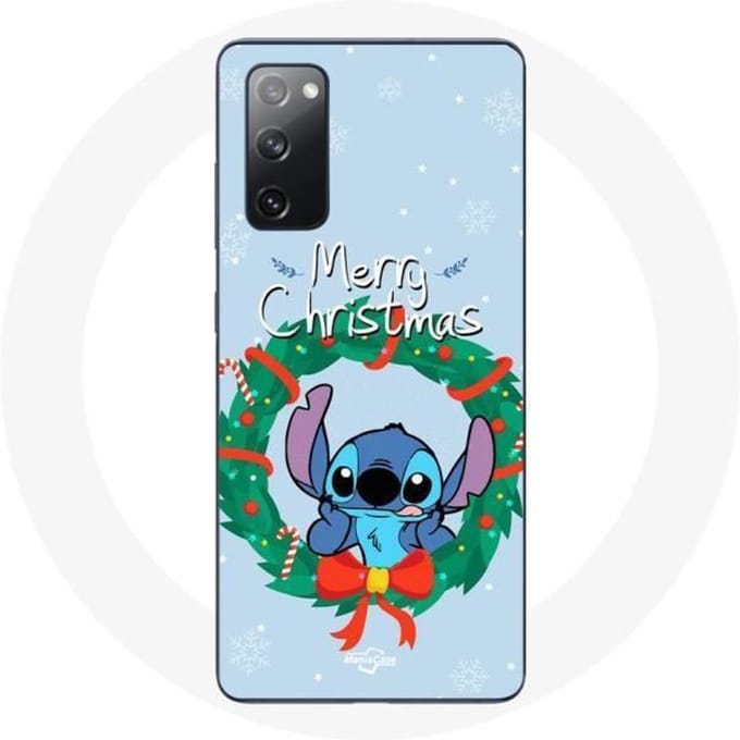 Coque pour Samsung Galaxy S20 FE Stitch neige joyeux Noël bleu