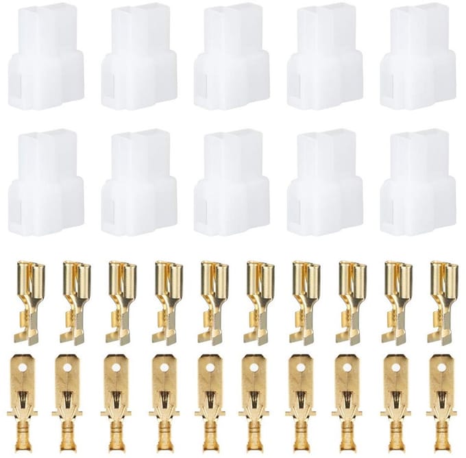T-Type 2 Pin Plug Male Female Socket Connector en Terminals Kit voor Diverse Auto's en Apparatuur