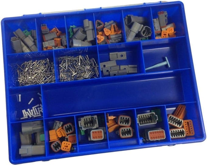 DEUTSCH stekkerassortiment boxset serie DT 320-delig