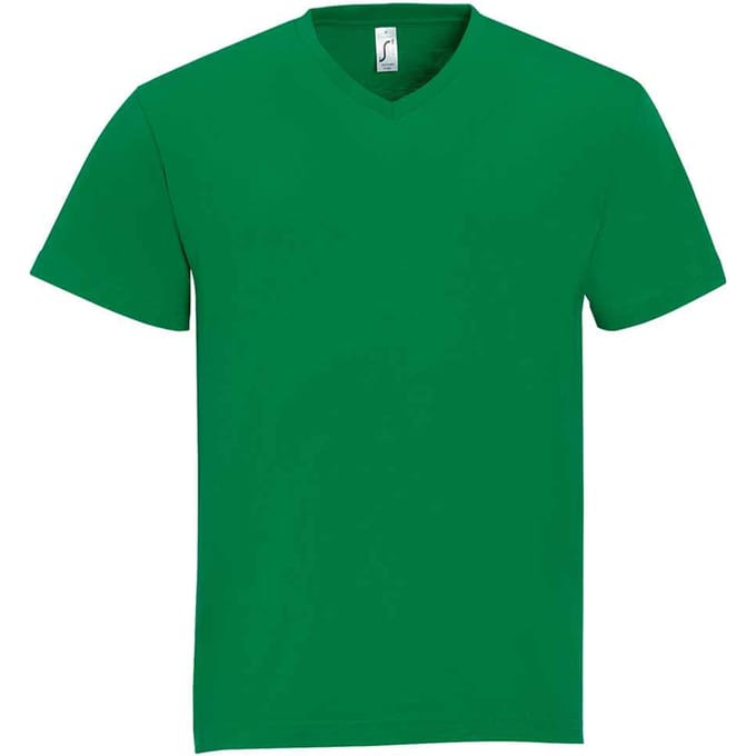 SOLS Heren Victory V-hals T-shirt (Kelly Groen)