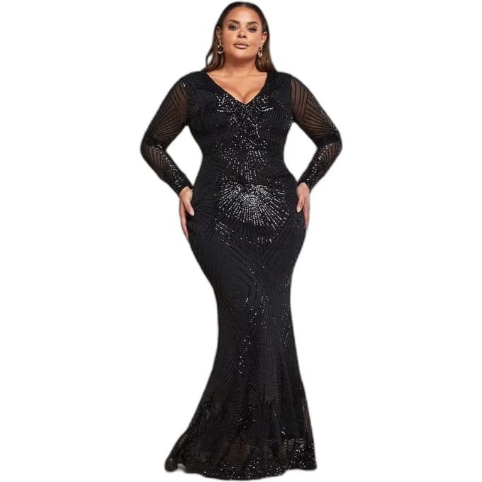 Strakke damesjurk Goddiva Starburst Sequin