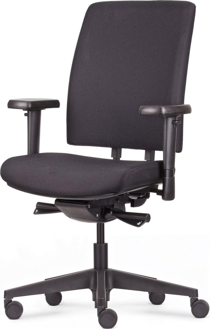 Workliving NPR1813 Jaarbeurs Regain Zwart - Bureaustoel Ergonomisch Design ARBO