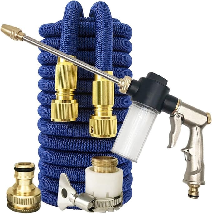 Flexibele Tuinslang - Uitschuifbare Slang - Water Geven - TPE Materiaal - 5 Meter - Blauw