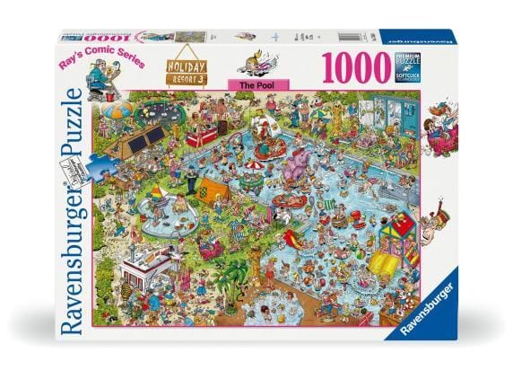 Ravensburger Ray's Comic Series Holiday resort 3: The Pool 1000 stukjes Volwassenen puzzels