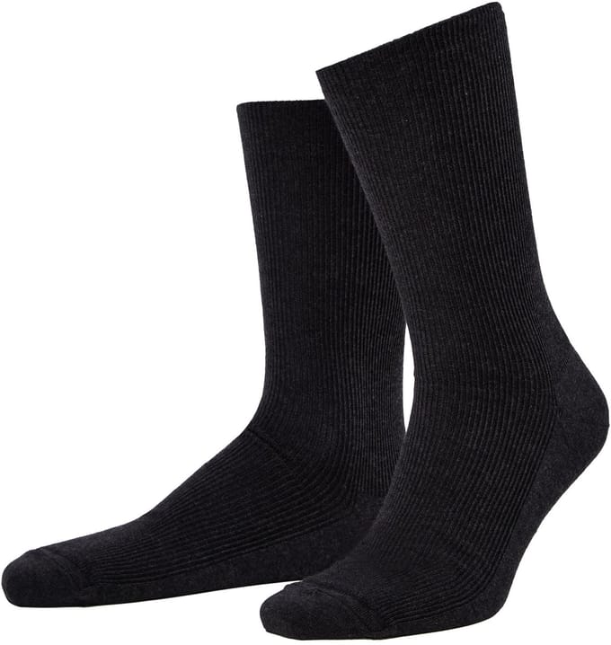 JP 1880 - Heren - Sokken set van 2 zonder elastische band - Antraciet - Maat 39+