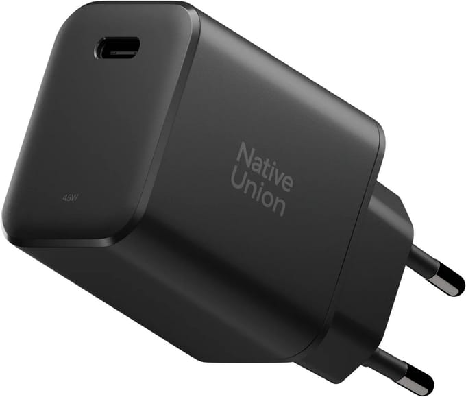 Native Union USB-C Wandlader 45W - Universeel - Zwart