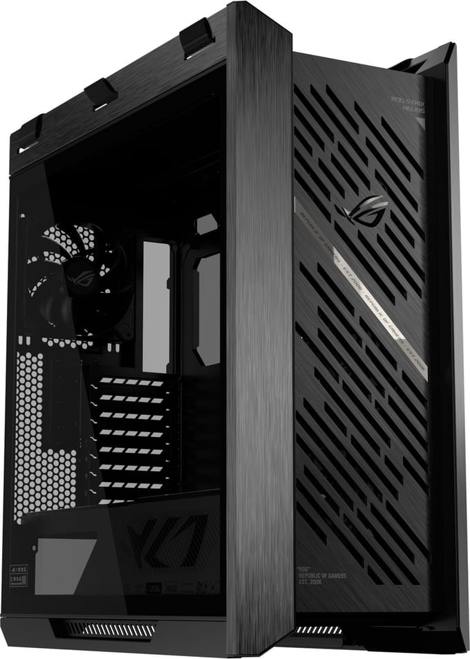 ASUS ROG Strix Helios II GX601S - Pc-behuizing - Midi Tower - ATX - EATX - Micro-ATX - Mini-ITX - 6 interne bays- Zwart