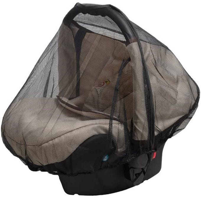 New Baby klamboe autostoel 55x75 cm zwart - Insectennet