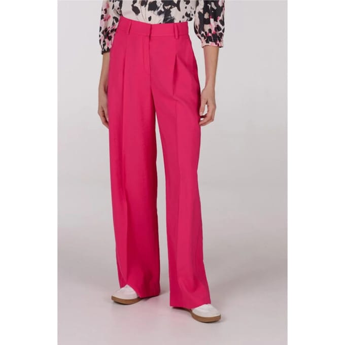 Jansen Amsterdam Nova Broek Wf 466 Long Wide Broeken Dames - Roze - Maat 34