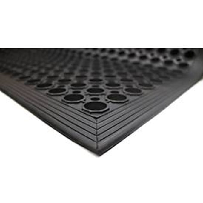 Anti-vermoeidheidsmat Rampmat, 800 x 1200 mm, van een SBR-/nitrilrubbermix, antislip
