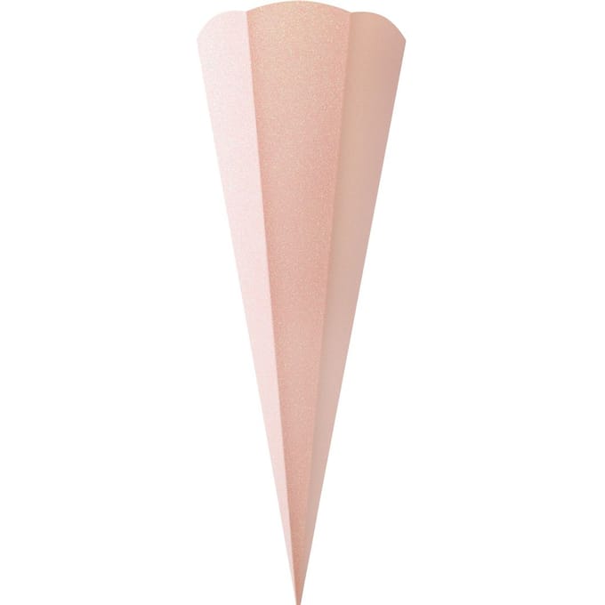 Schoolkegel blank "Glitter" - Rose