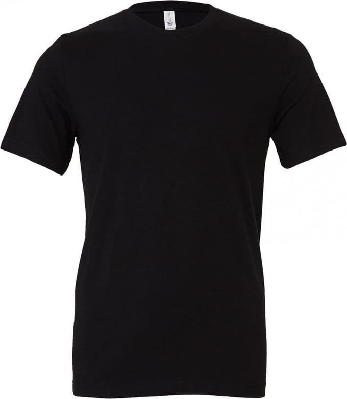 Bella+Canvas Unisex Jersey Short Sleeve Tee CV3001 - Black - XXL