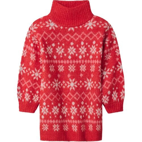 LUPILU Kinder kerstjurk (Rood, 110/116)