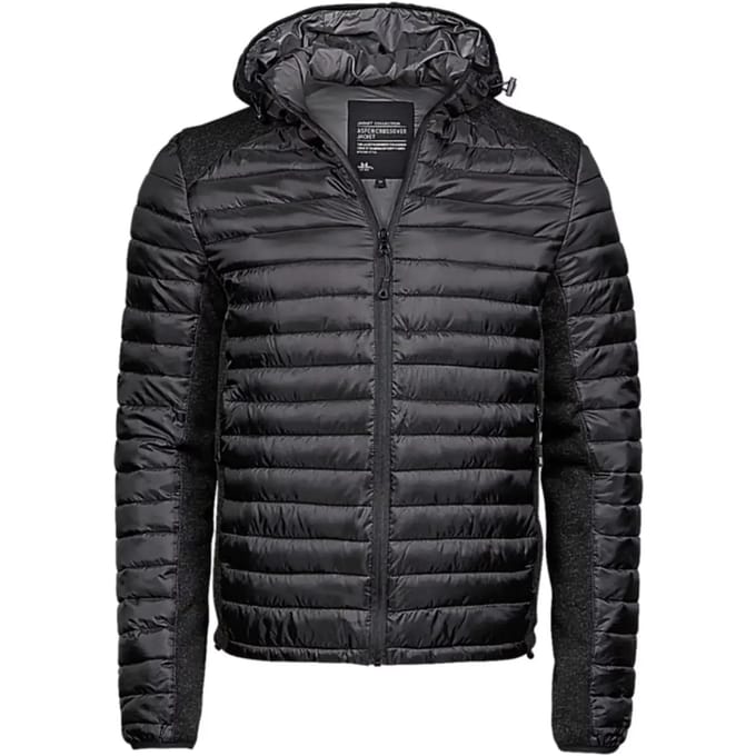 Tee Jays - Men´s Hooded Outdoor Crossover Jacket - Black - M