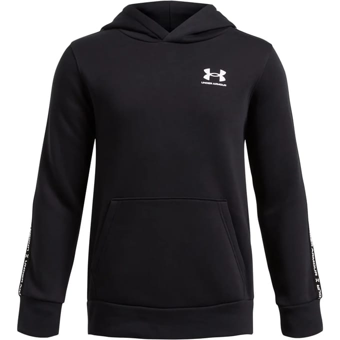Icon Taping Hoodie Fleece Kinderen Black/White M