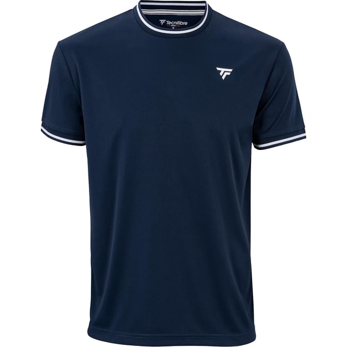 Tennisshirt Tecnifibre Men Team Tech Marine 26-M