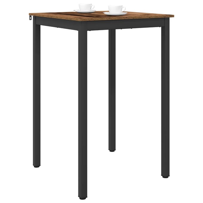 vidaXL - Staande - Bartafel - Bewerkt - hout - Vierkant
